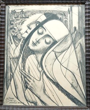 Jan Toorop "Noordzeehuis"Domburg. De inspirerende engel