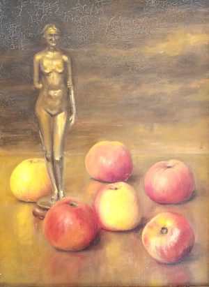 Albrecht Marinus Sprenger "Appeltjes en bronzen beeld"